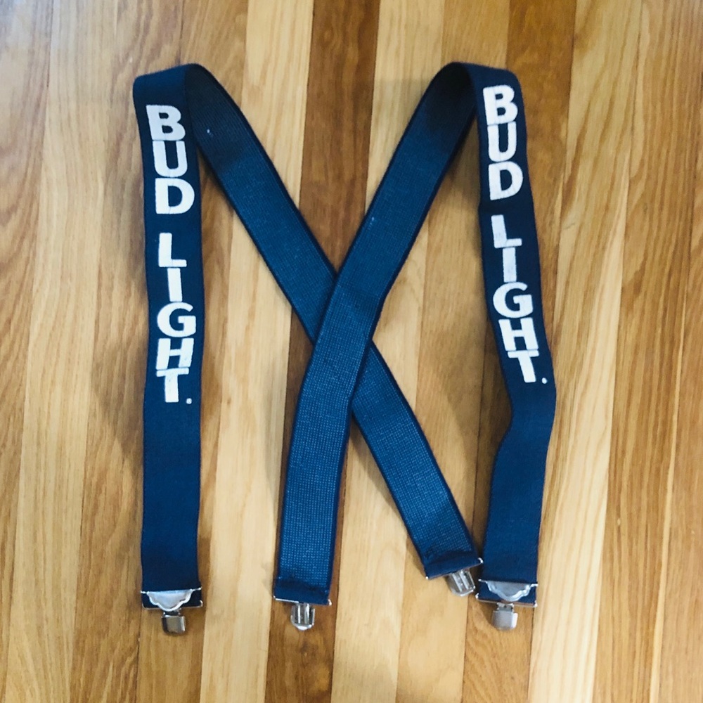 Vintage Bud Light Suspenders